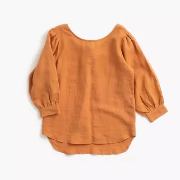 NWT - Tribe Alive Organic Linen Full-Sleeve Blouse Top - Picture 5 of 6